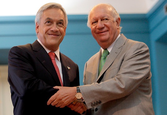Lagos y Piñera