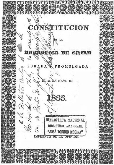 Constitucion Chile 1833